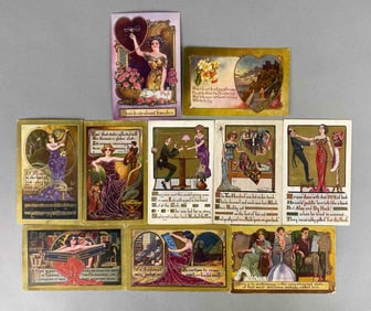 Postcard - 10 Art Nouveau