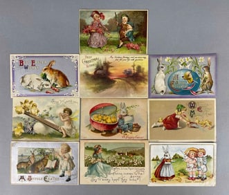 Postcard - 40 Embossed Easter