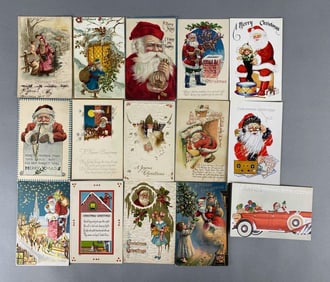 Postcard - 37 Embossed Santa Claus