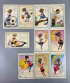 Postcards - 10 D. Wig Art