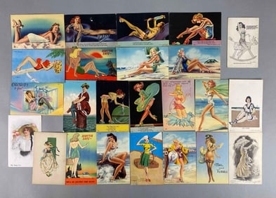 Postcards - 24 Glamour Pinup