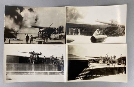 Postcards - 4 WW1 Artillery