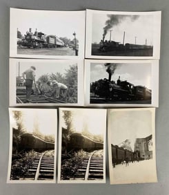 Postcards - 7 Real Photo Railroad