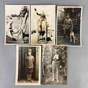Postcards - 5 Real Photo WW1 Military