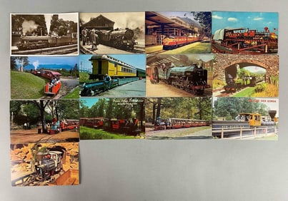 Postcards - 13 Miniature Trains