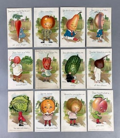 Postcards - 12 Elizabeth Curtis Garden Patch Set
