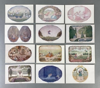 Postcards - Set of 12 Le Mair Small Rhymes for Small People