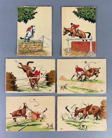 Postcards - 6 Equestrian/Horses