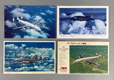 Postcards - 30 TWA Airline Airplane