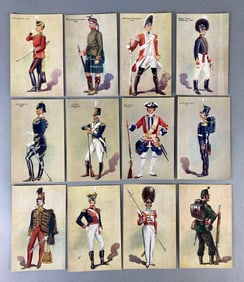 Postcards - Set of 12 British Soldiers in Uniform