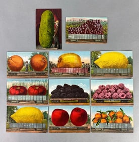 Postcards - 11 Exaggerated Fruit