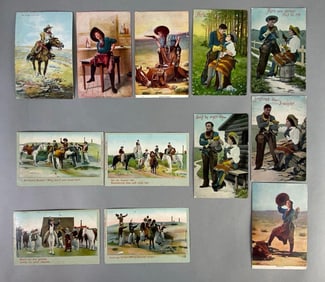 Postcards - 12 Rare Cowgirl and Cowboy