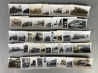 Group of 40+ Informational Train/Railroad Photographs