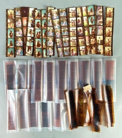 Group of Pin-Up Girl Negatives and Contact Prints