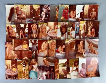 Group of 40+ Pin-Up Girl Bathing Suit Photographs