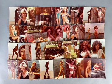 Group of 40+ Pin-Up Girl Bathing Suit Photographs