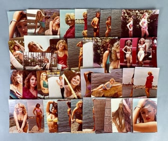 Group of 40+ Pin-Up Girl Bathing Suit Photographs