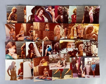 Group of 40+ Pin-Up Girl Bathing Suit Photographs