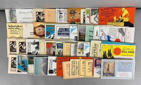 Group of 50 Ephemera Advertising Ink Blotters