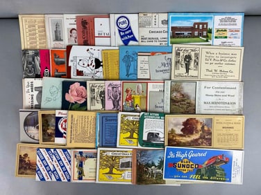 Group of 53 Advertising Ink Blotters