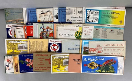 Group of 53 Advertising Ink Blotters