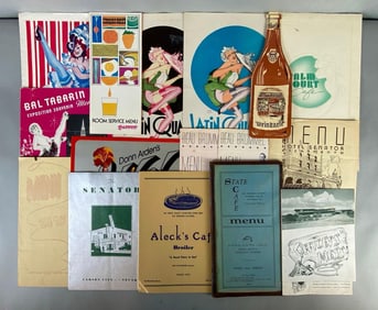 Group of Restaurant Menus