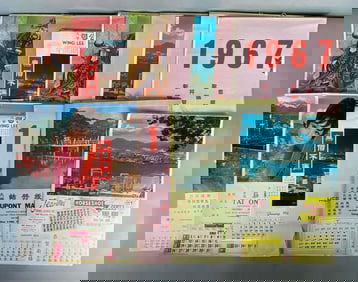 Group of Chinese Hong Kong Advertising Calendars
