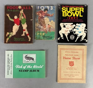 Group of Sports Booklets and More