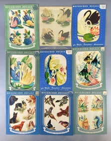 Group of 9 Meyercord Animal Decals