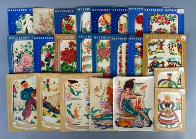 Group of 1940s Meyercord Decals