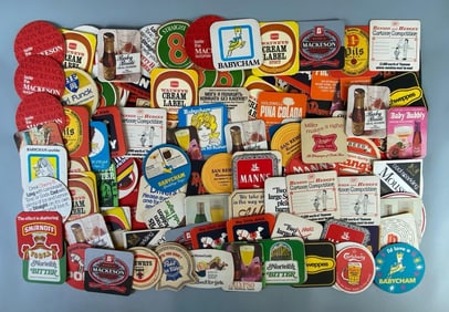 Group of Advertising Beer Coasters