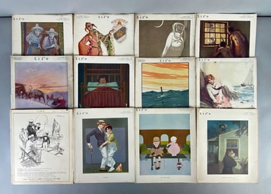 Group of (12) 1915 Life Magazines