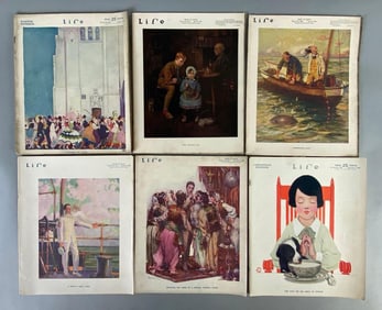 Group of (6) 1916 Life Magazines
