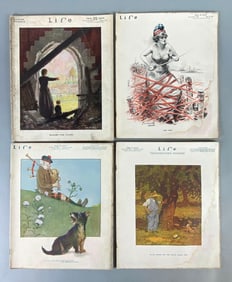Group of (4) 1917 Life Magazines