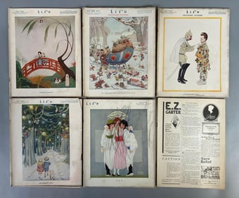 Group of (6) Early 1900s Life Magazines