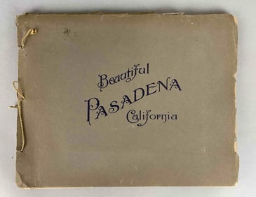 1910 Beautiful Pasadena California Album of Prints