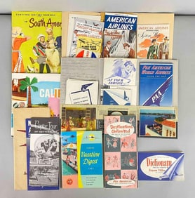 Group of 10 Airline Ephemera Items