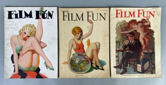 Group of 3 Vintage Film Fun Magazines