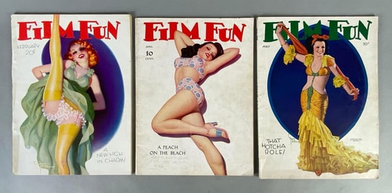 Group of 3 Vintage Film Fun Magazines