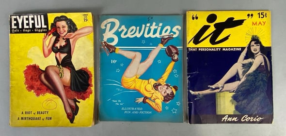 Group of 3 Vintage Girlie Magazines