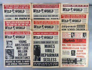 Group of 1960s Exploitative Newspapers