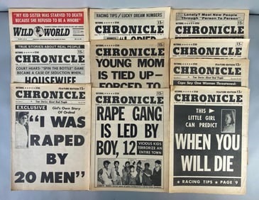 Group of 1960s Exploitative Newspapers
