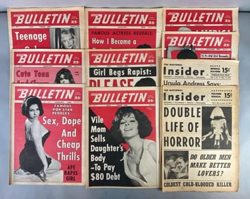 Group of 1960s Exploitative Newspapers