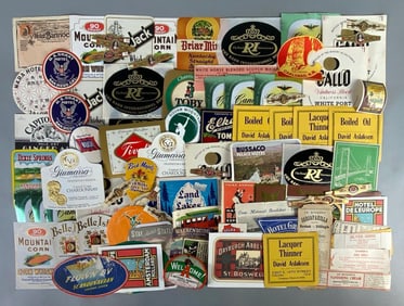 Group of Advertising Labels and More