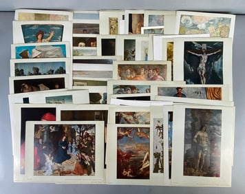 Group of 60+ Famous Works of Art Prints and Plates