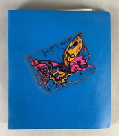 Binder of Butterfly Themed Ephemera