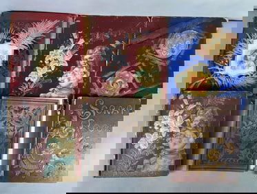 Group of Vintage Partial Scrapbooks and More