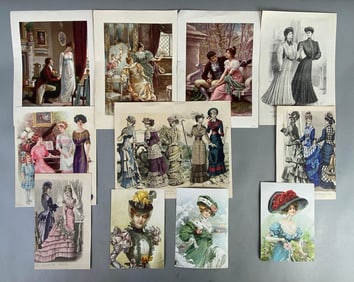 Group of Victorian Women Fashion Prints and More