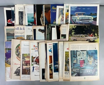 Large Group of Automobile Advertising Ephemera