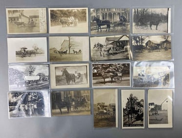 Postcards - 17 Real Photo Carriages